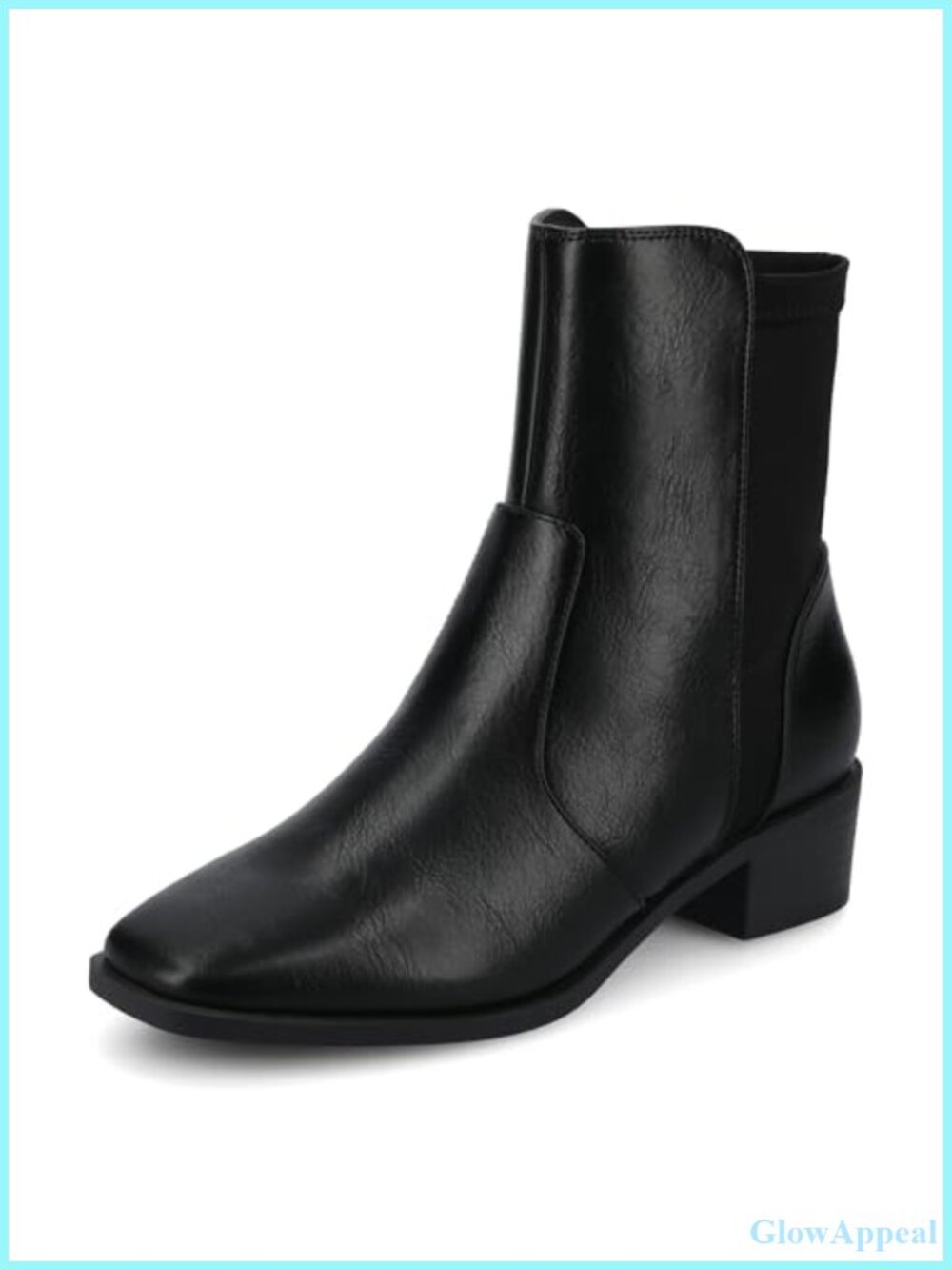 Womens Chelsea Ankle Boots Vegan Leather Wide Width Comfort